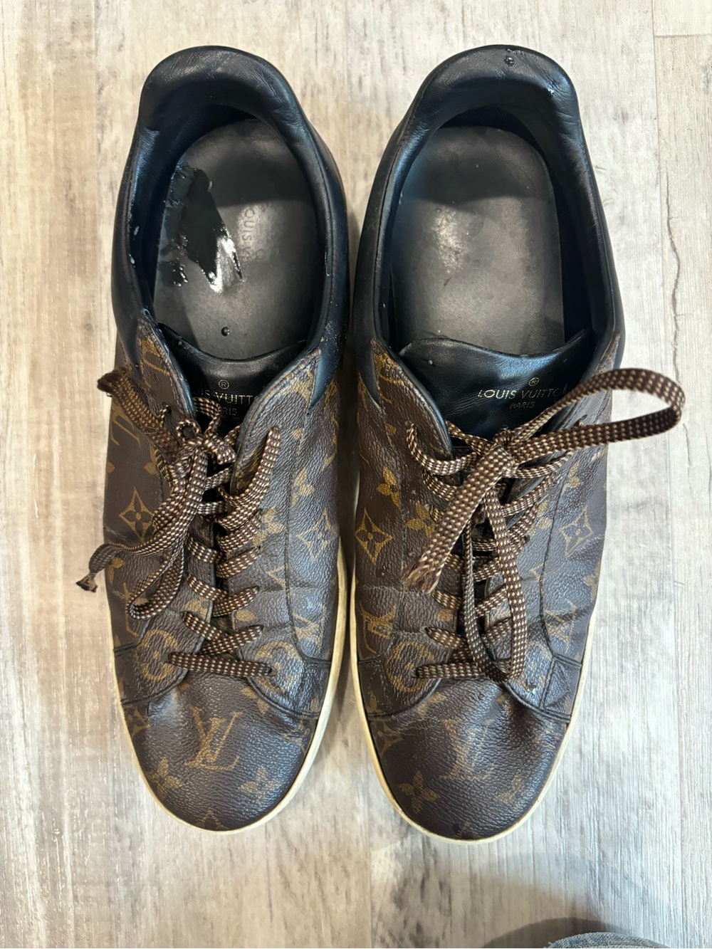 Louis Vuitton Brown Monogram Canvas Low-Top Sneakers - Picture 2 of 7